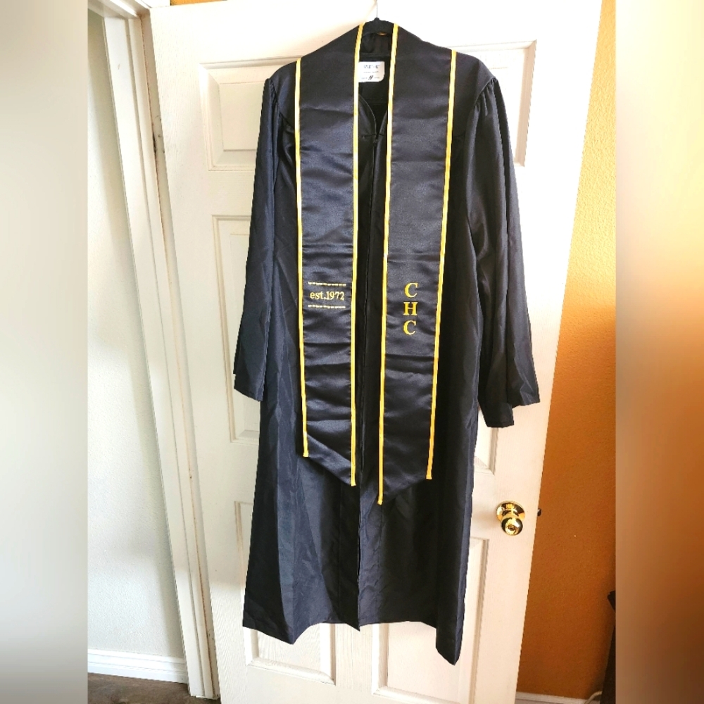 Graduation Cap, Gown & Sash